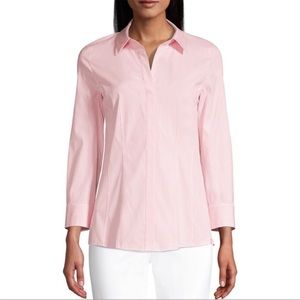 Lafayette 148 New York Katherine Side Zip Shirt